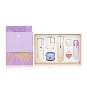 TATCHA - Special Edition Luxury Kiri Set: The Camellia Cleansing Oil, The Rice Polish, The Essence, The Dewy Skin Cream, The Silk Peon 5pcs