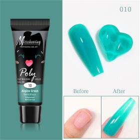 15ml a Piece Nail Crystal Fluorescent Extension Adhesive Without Paper Holder Painless Nail Extension Tool Phototherapy Nail Fluorescence Color Gel (Color: 010)