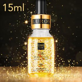 24k Yellow Gold Face Serum Anti Aging Serum Facial Lifting Collagen Essence Skin Care Whitening Acido Hialuronico Moisturizing (NET WT: 15ML)